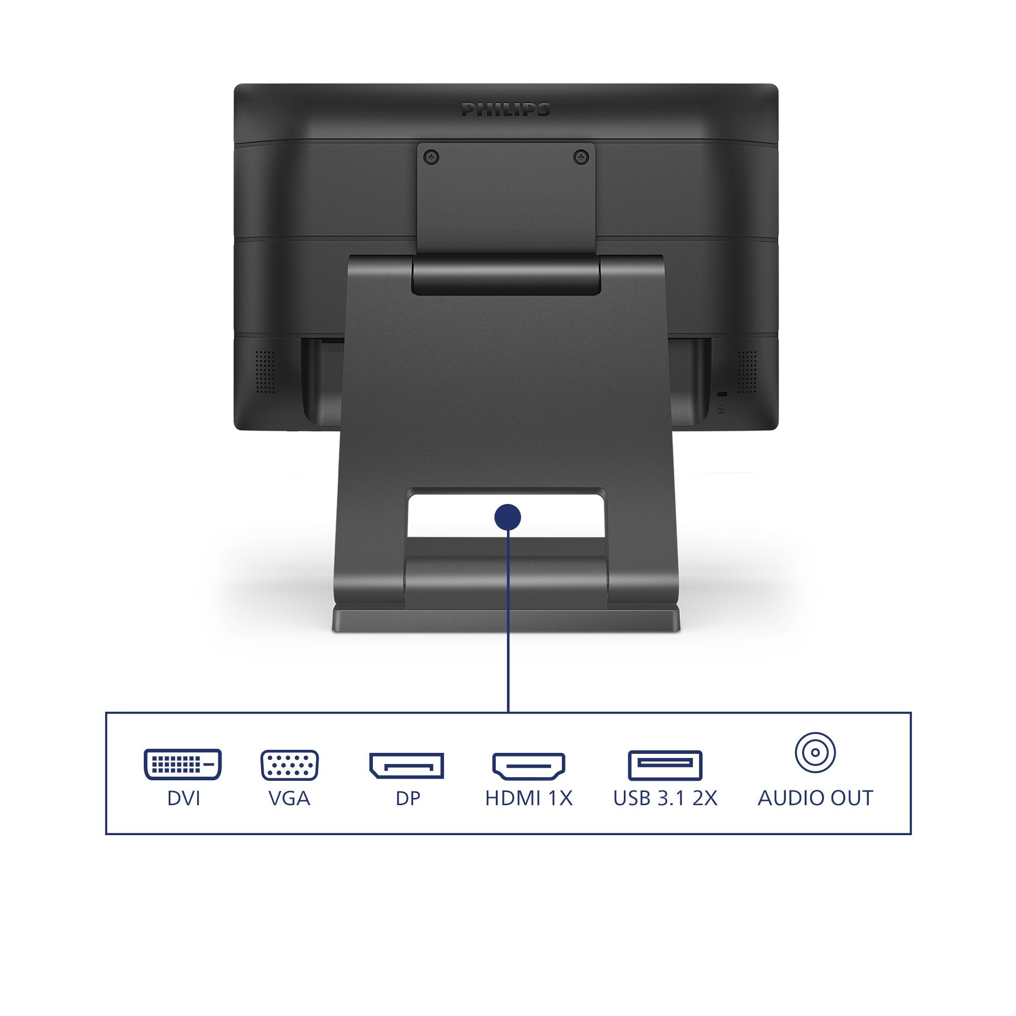Monitor Philips 21.5 162b9t/00 Ips Led 1920x1080 16:9 250cd In