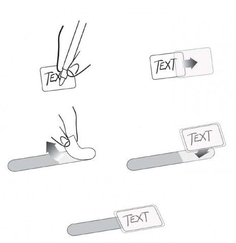 Label-The-Cable Mini, Ltc 2520, Juego De 10 Blanco