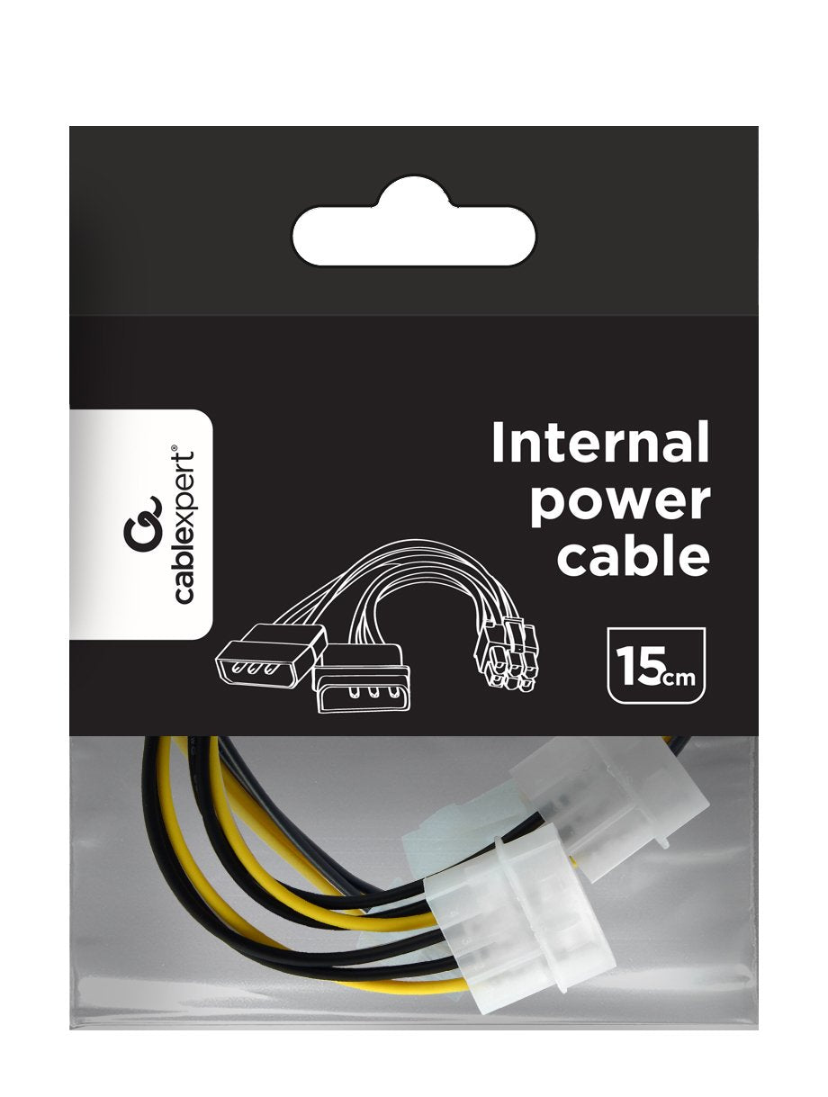 Gembird Cable De Alimentacion 5.25 X2 Molex A Pci 6 Pines 0.15m Cc-Psu-6