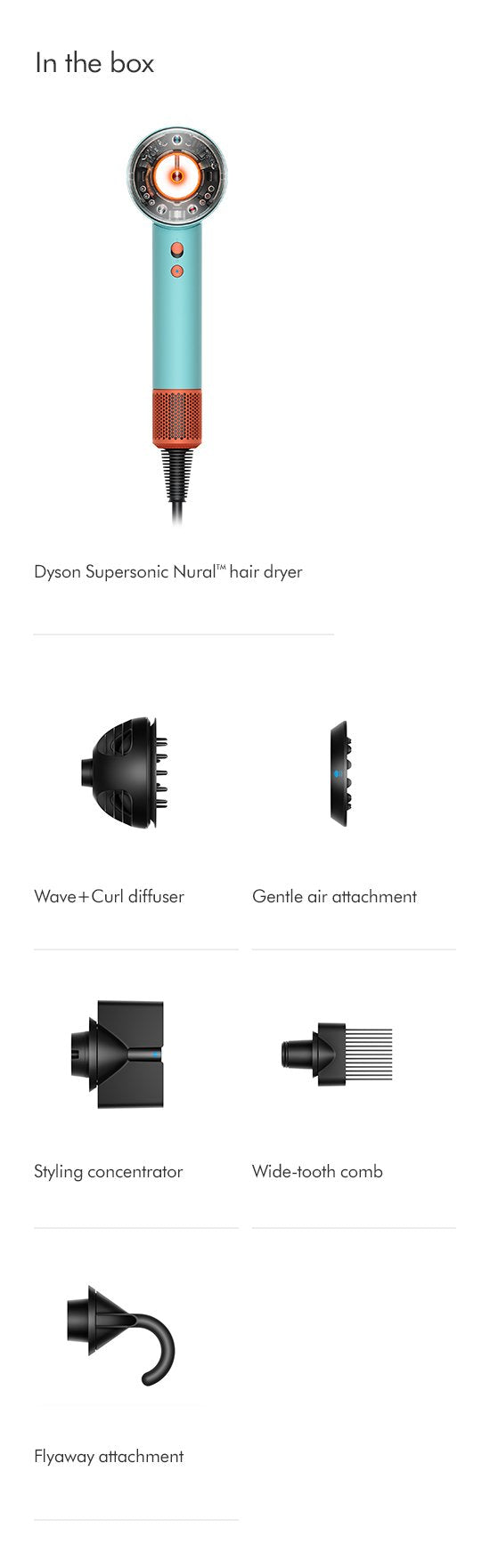 EAN 5025155094402 - Dyson Supersonic Nural secador 1600 W Azul, Naranja imagen 32