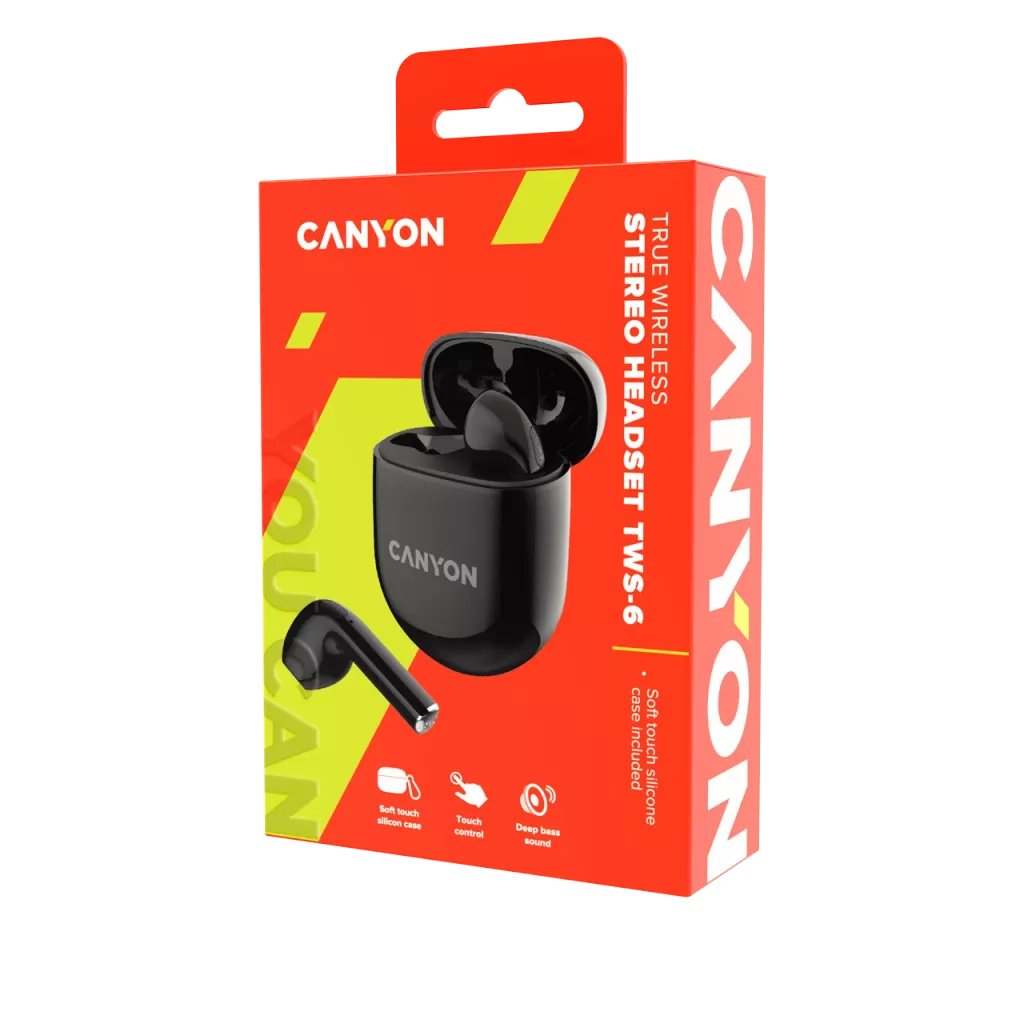 EAN 5291485010065 - Canyon CNS-TWS6B auricular y casco True Wireless Stereo (TWS) Dentro de oído Llamadas/Música/Deporte/Uso imagen 5