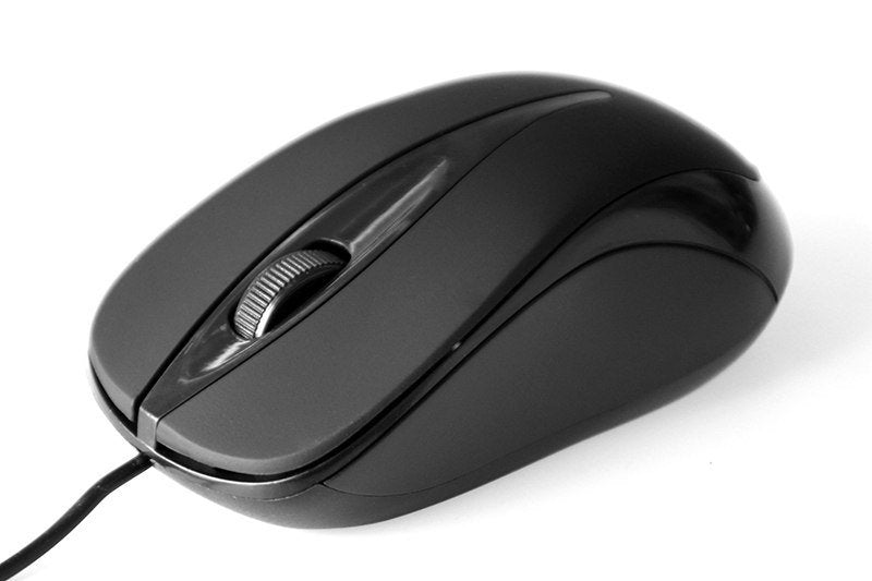 Mediatech Mt1091k Plano - Ratón Óptico 800 Cpi, 3 Botones + Scroll, Interfaz Usb
