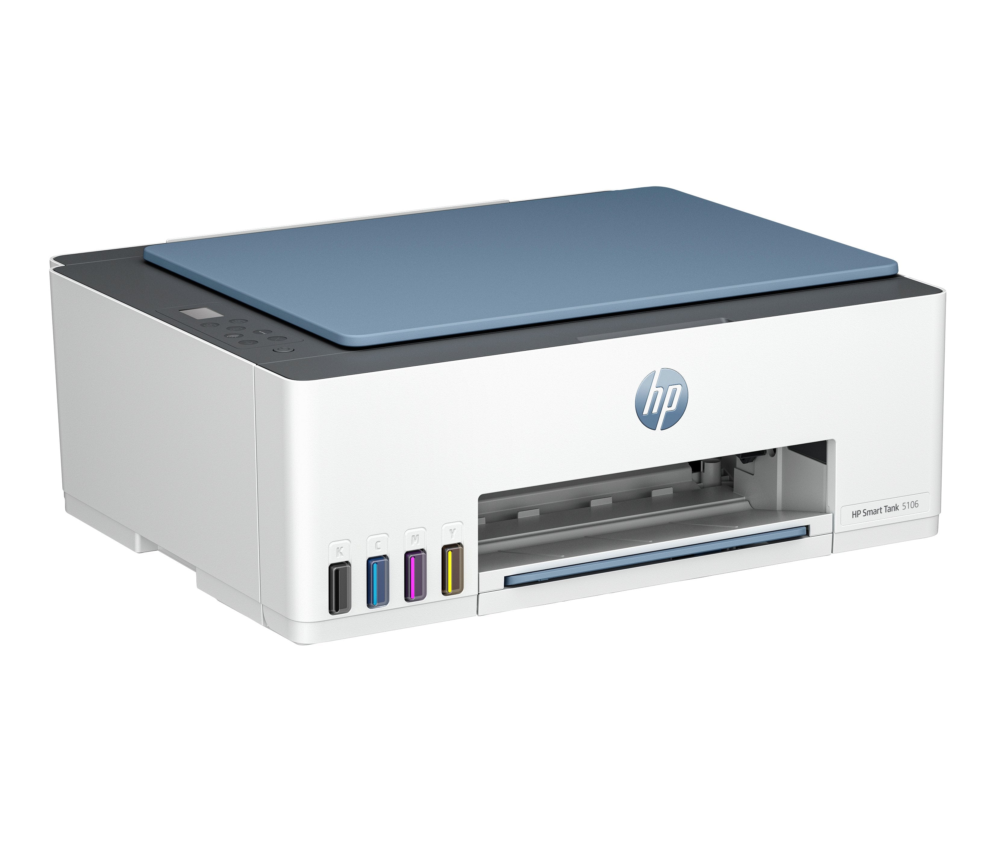 Multifunción Recargable Hp Smart Tank 5106 Wifi Fax Móvil Blanca