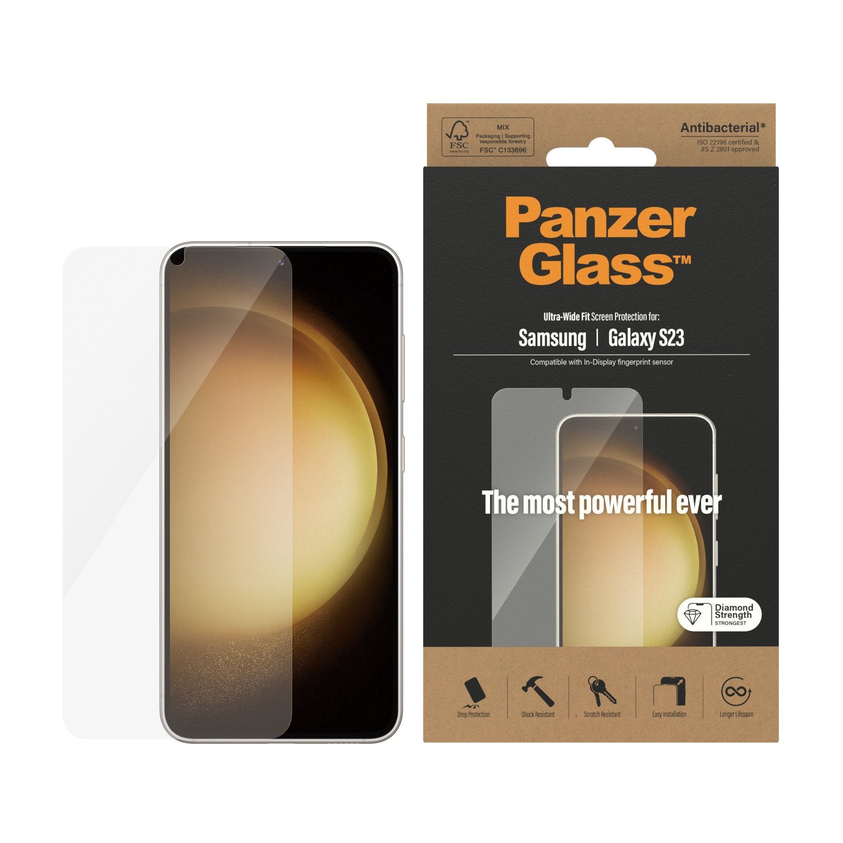 EAN 5711724073229 - PanzerGlass ® Screen Protector Samsung Galaxy S23 | Ultra-Wide Fit Protector de pantalla 1 pieza(s) imagen 2