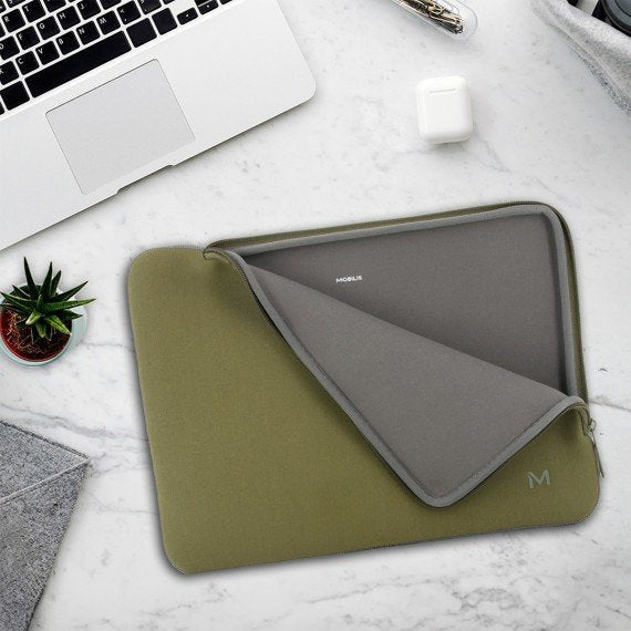 Mobilis 049020 Maletín Para Portátil 36,1 Cm (14.2") Verde, Gris