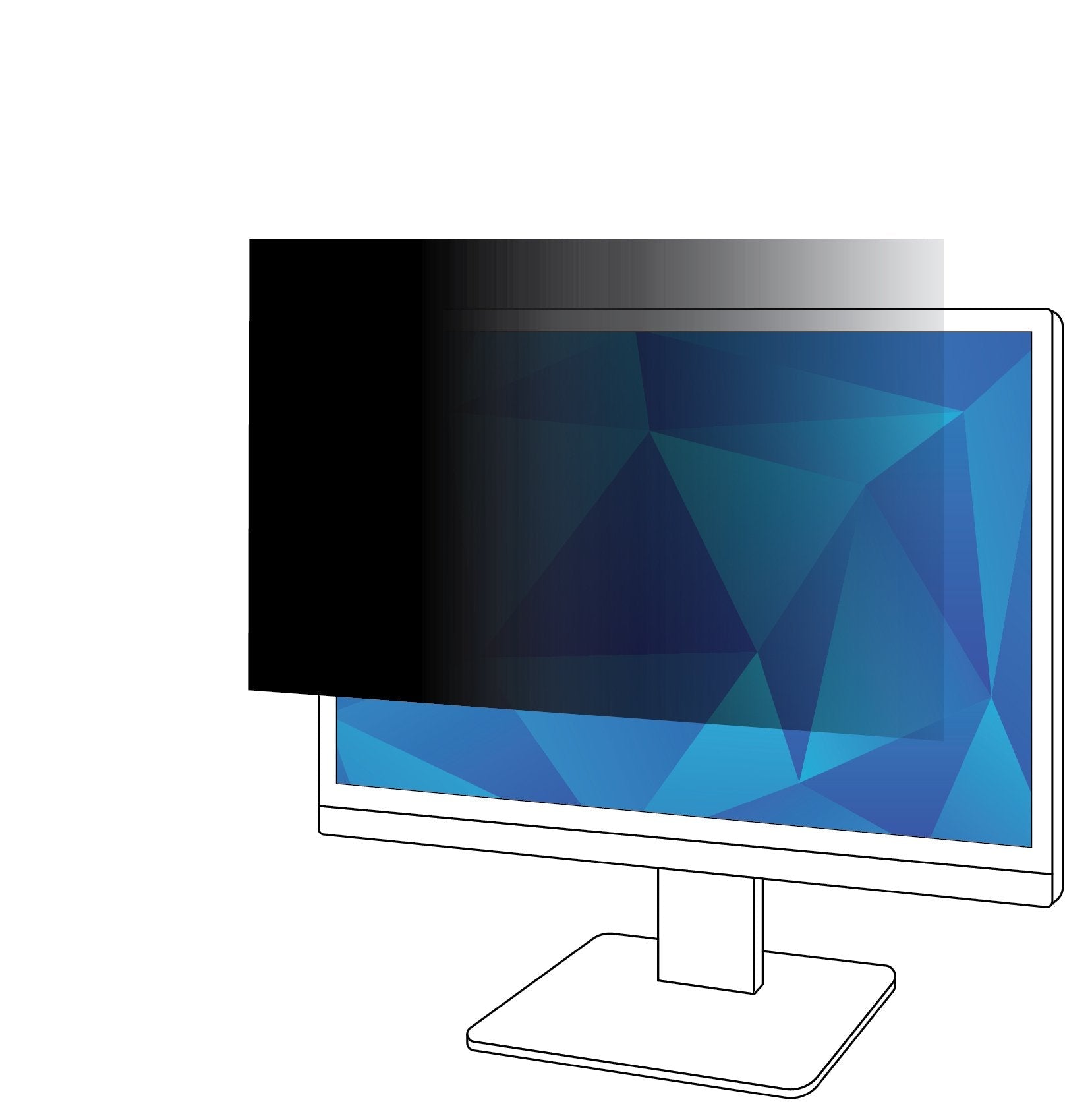 3m Pf240w9b Privacy Filter 24 16:9 / Pf 24.0w9 29.9cm X 53.2cm