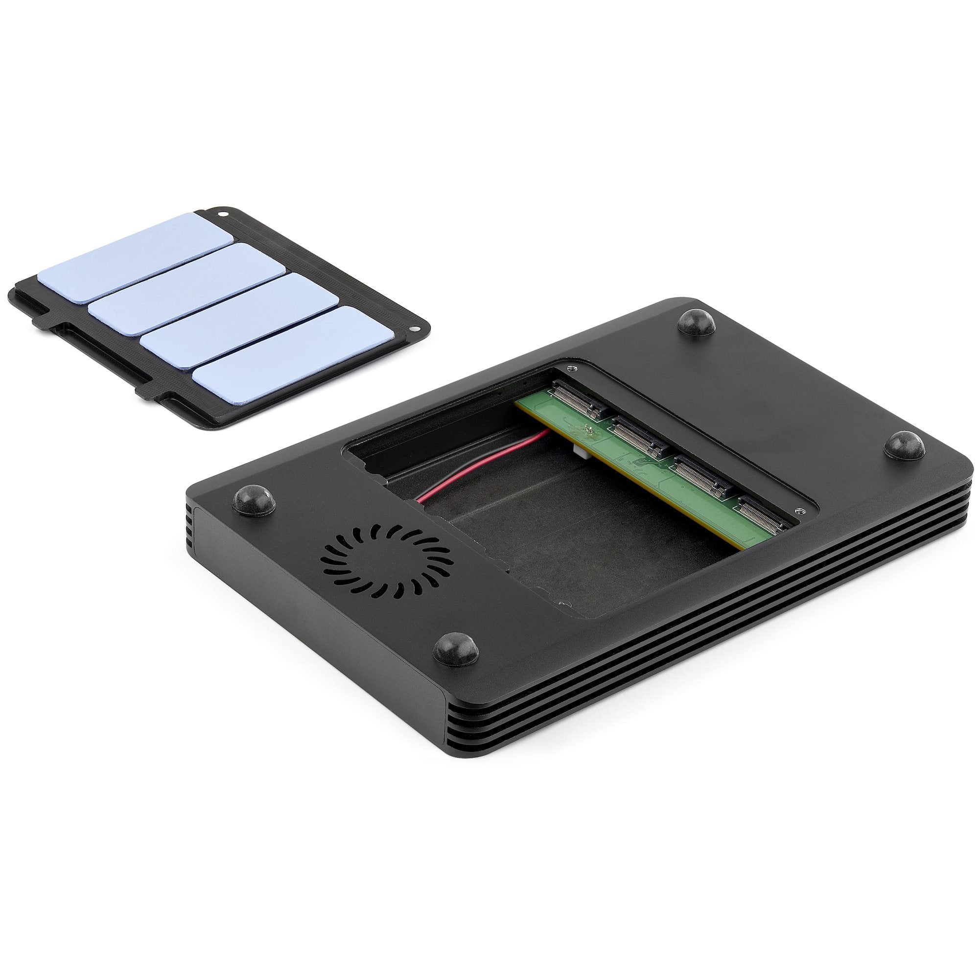 Caja Externa Disco Startech Caja Thunderbolt 3 De 4 Bahías Nvme M.2 Para Ssd Displayport 2 Thunderbolt 3, 40gbps,72w