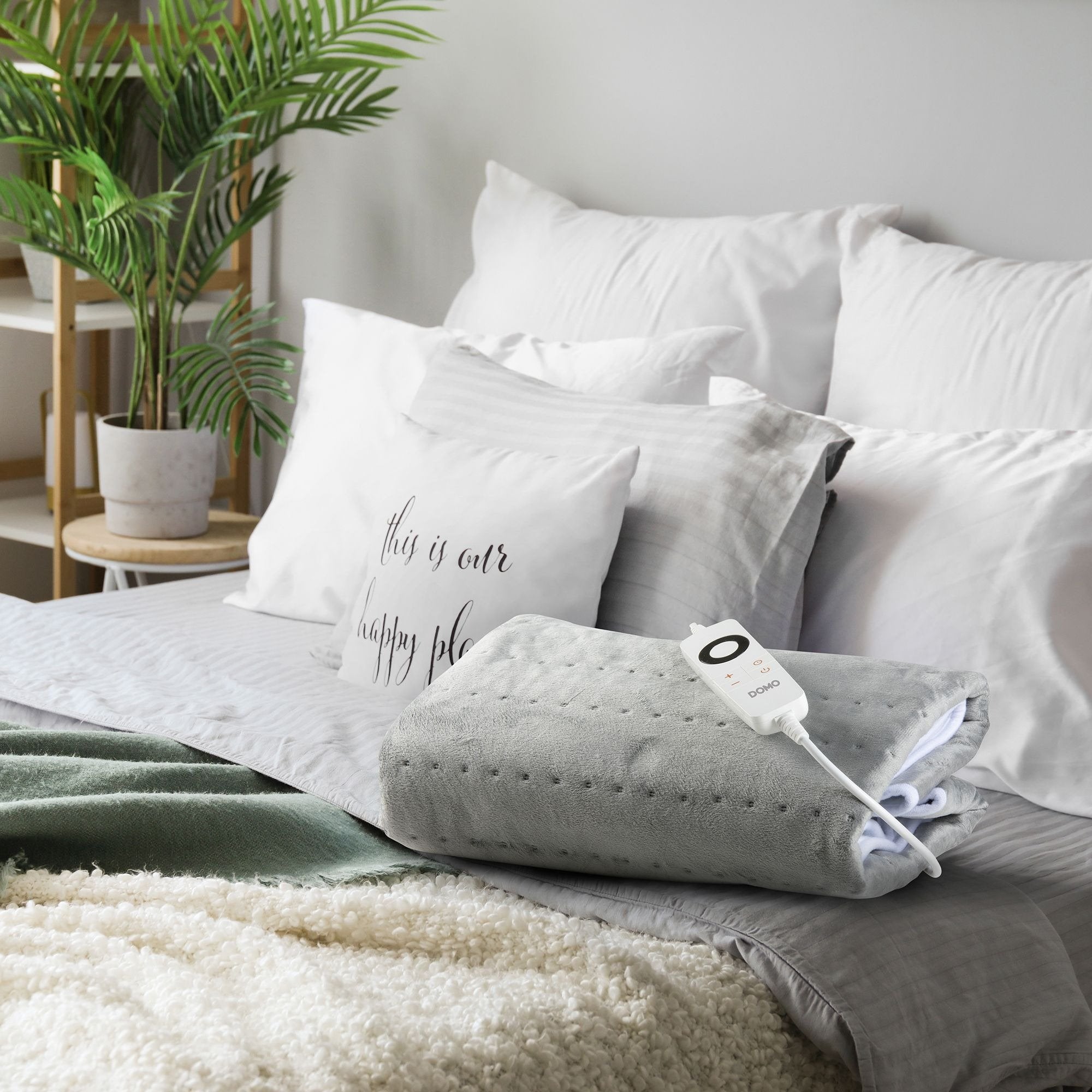 EAN 5411397160584 - Domo DO641ED manta eléctrica y almohadilla 100 W Gris Vellón imagen 3