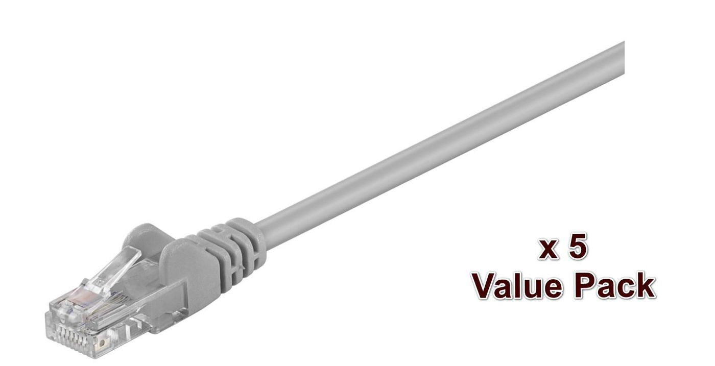 Microconnect Utp Cat5e 15m Grey Cable De Red Gris