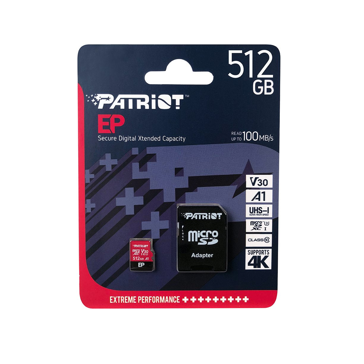 Patriot Ep Pro Micro Sdxc 1tb 90/80 Mb/S A1 V30 U3 Class10
