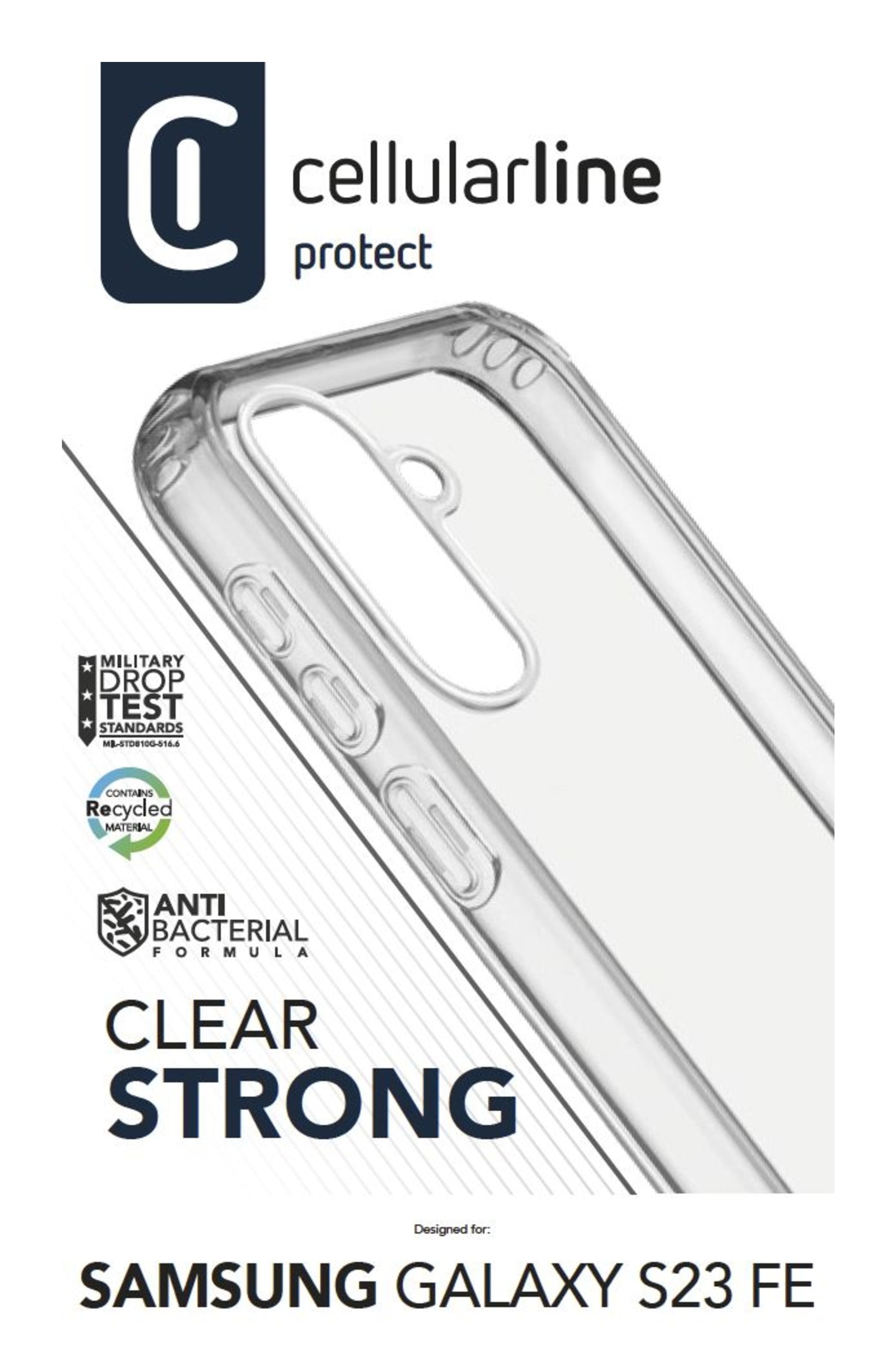 Cellularline Clear Strong Case Fr Samsung S23 Fe