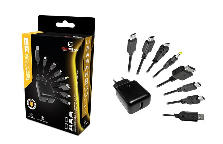 Egogear Sch7-Uni-Bk Cargador De Dispositivo Móvil Universal Negro Corriente Alterna Carga Rápida Interior