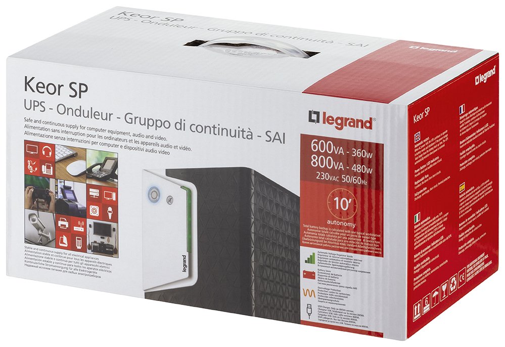 Legrand 310180 Ups Keor Sp 600 4xiec