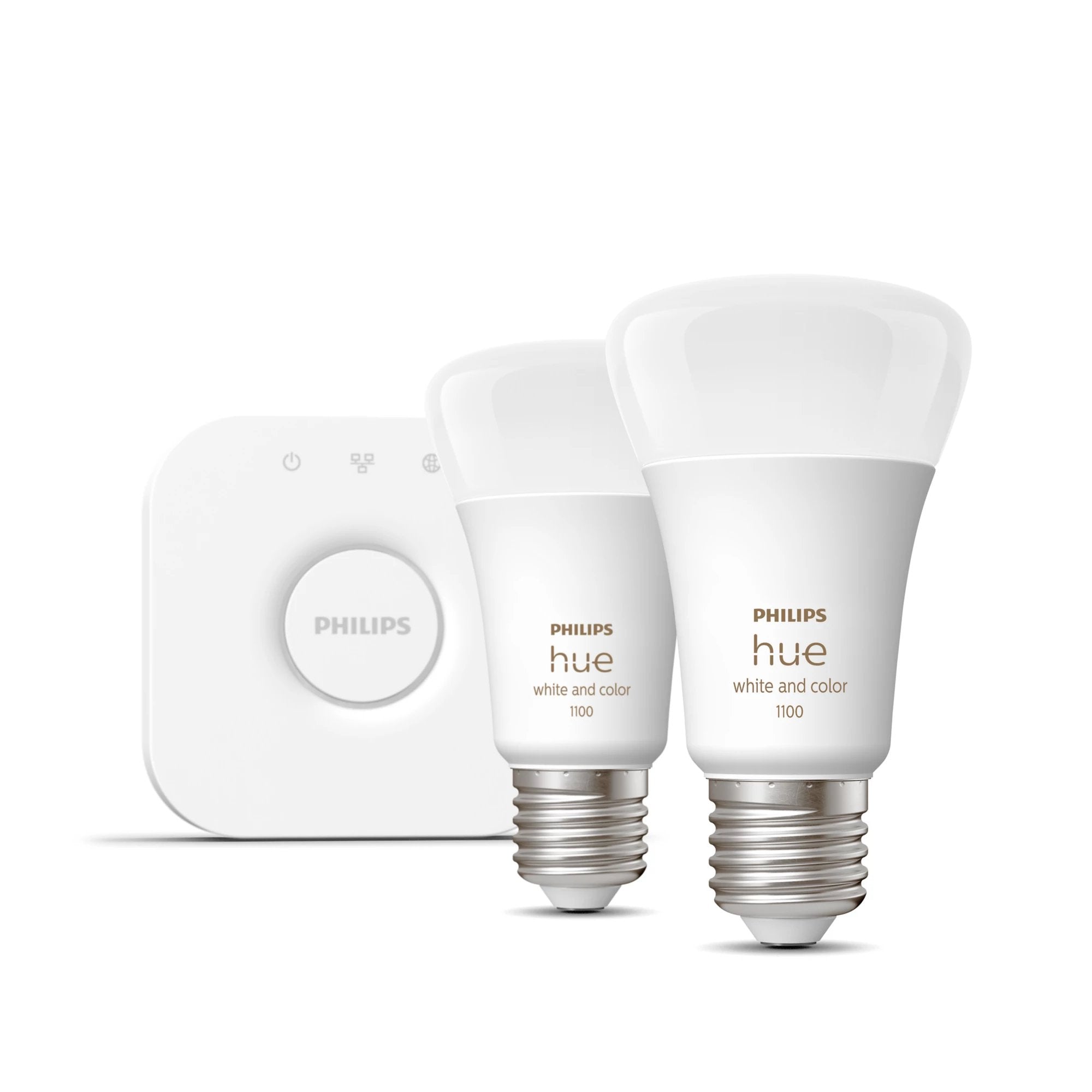 Bombilla Philips Hue White And Color Ambiance Kit De Inicio: 2 Bombillas Inteligentes E27 (1100)