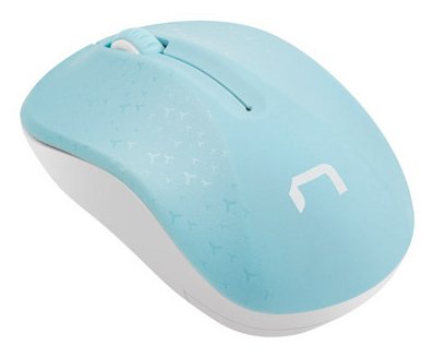 Natec Toucan Azul-Blanco 1600dpi Ratón Inalámbrico Nmy-1651