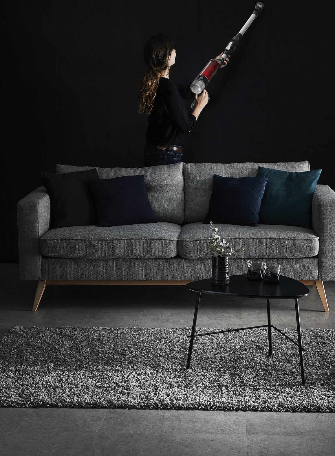 EAN 3221616046245 - Rowenta RH2077 Aspiradora escoba 2 en 1 Batería Secar Sin bolsa 0,4 L 250 W Negro, Rojo imagen 10