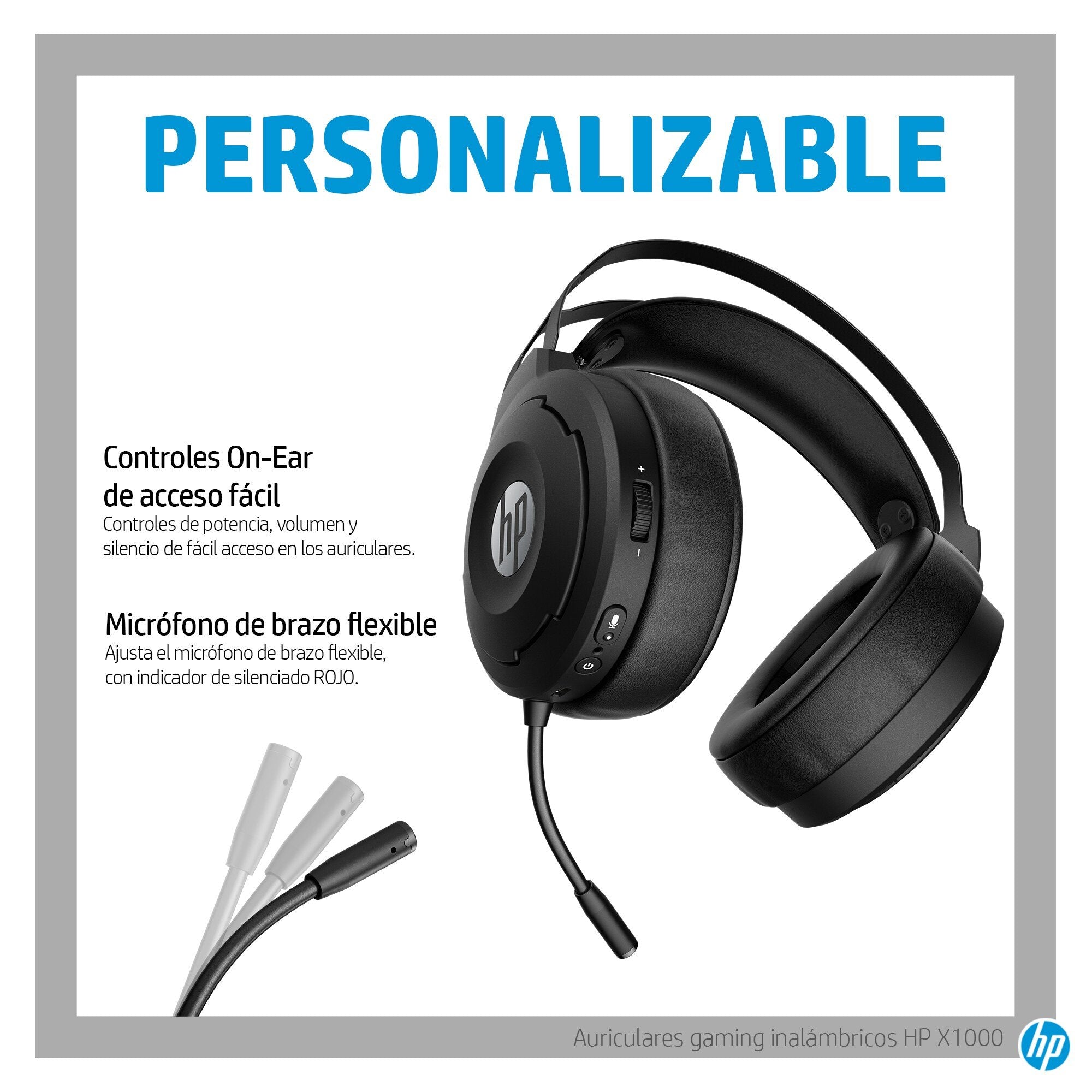EAN 0194850078392 - HP Pavilion Gaming X1000 Wireless Gaming Headset Inalámbrico Diadema Juego Negro imagen 10