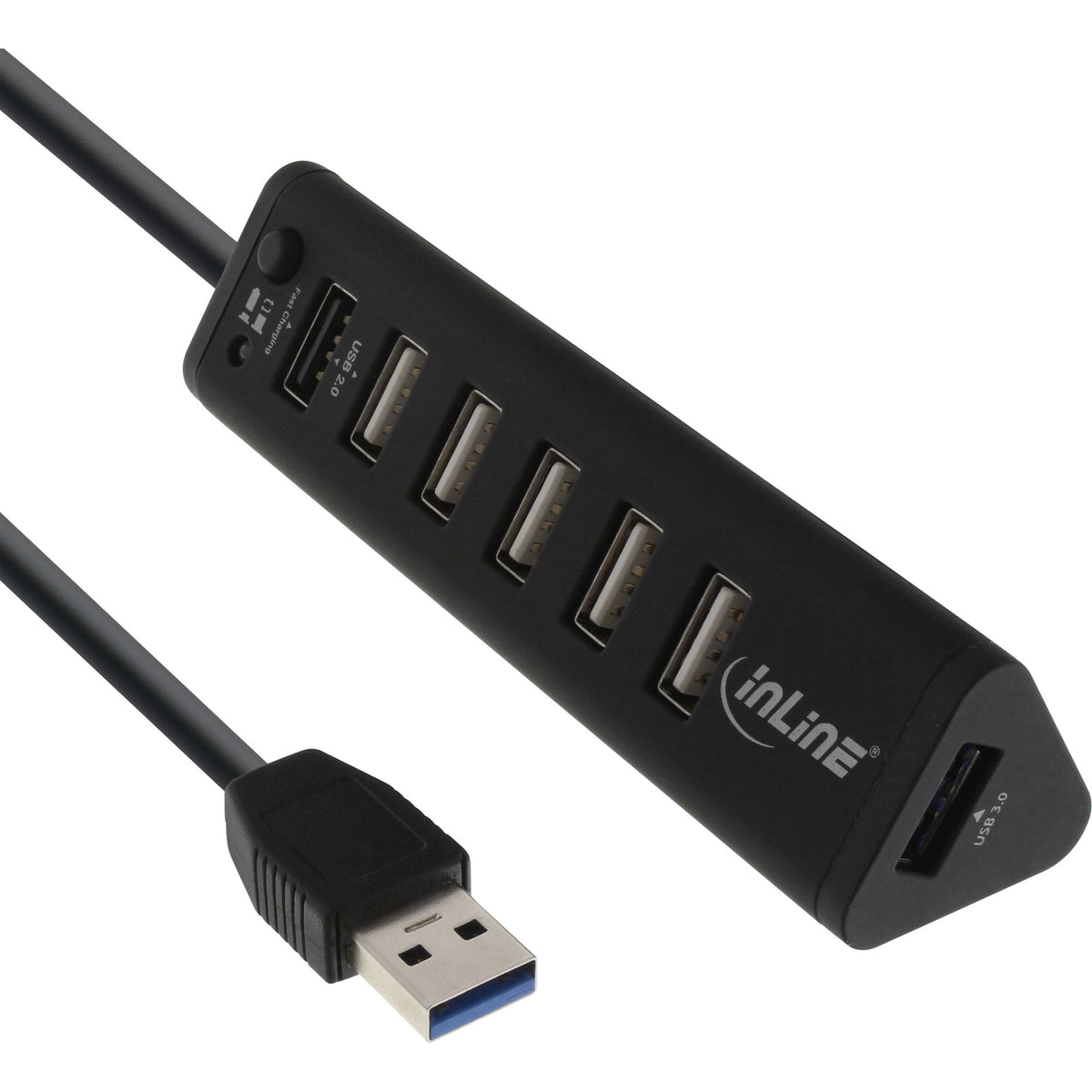 Inline Smart Hub Hub De 7 Puertos Usb 3.0 Y 2.0 Con Puerto De Carga Rápida
