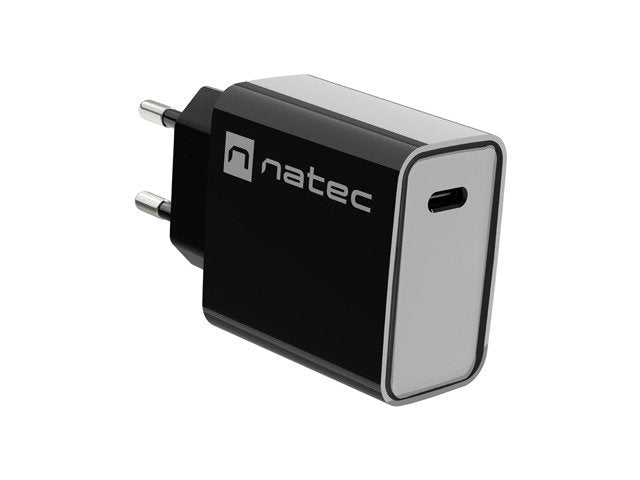 Cargador Usb Natec Ribera Usb-C 20w Pd Negro