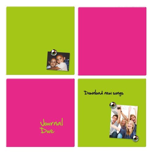 Rexel Pizarra Hogar Magnética 360x360mm Rosa