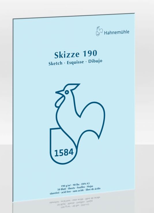 Hahnemühle Sketch Pad A 3 50 Sheets 190 G Glued On Top