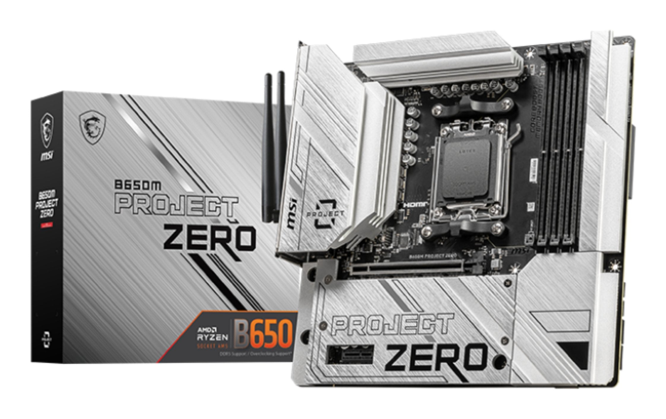 EAN 4711377126649 - MSI B650M PROJECT ZERO placa base AMD B650 Zócalo AM5 micro ATX imagen 1
