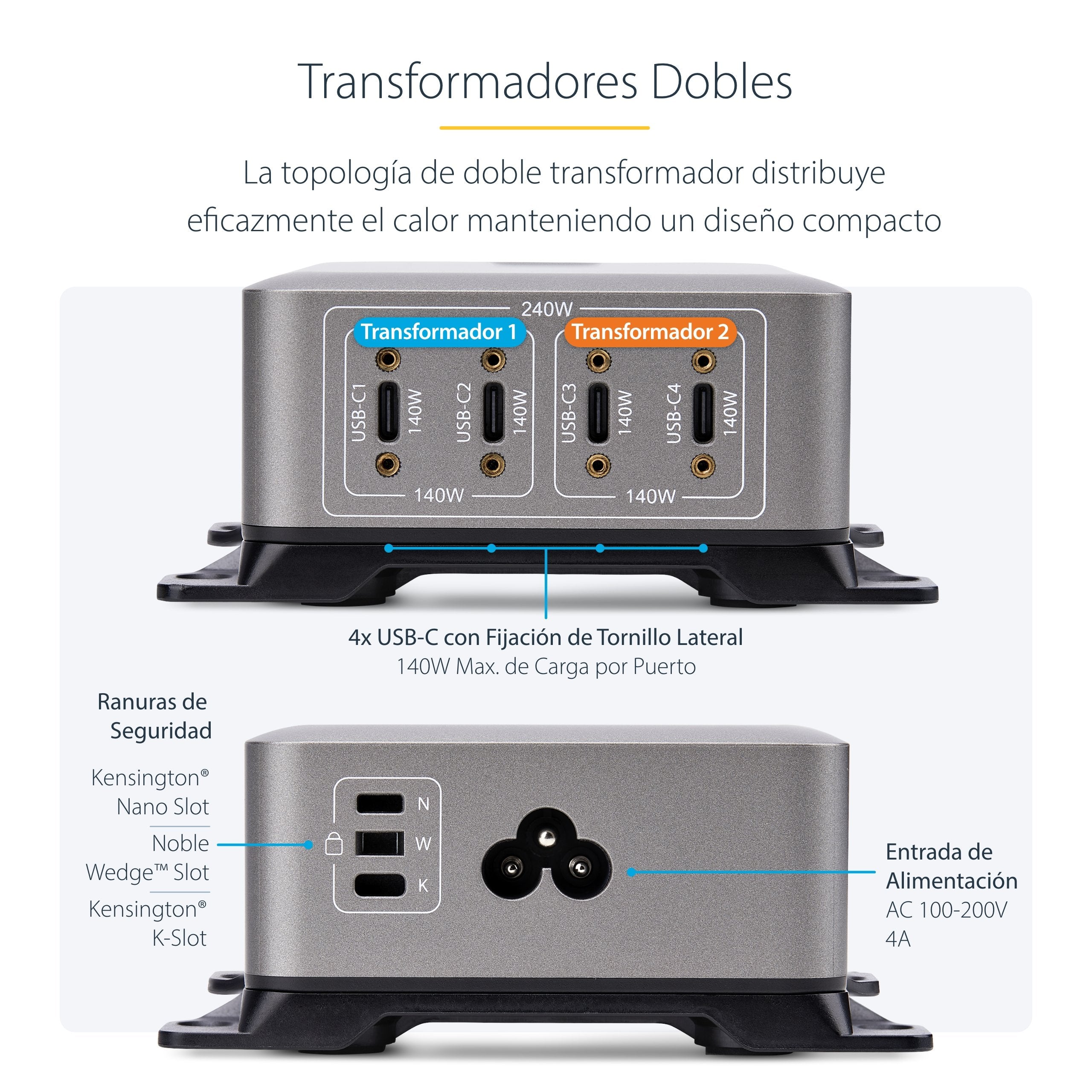 EAN 65030919654 - StarTech.com 424DEU-USB-C-CHARGER cargador de dispositivo móvil Universal Gris Corriente alterna Carga rápi imagen 17