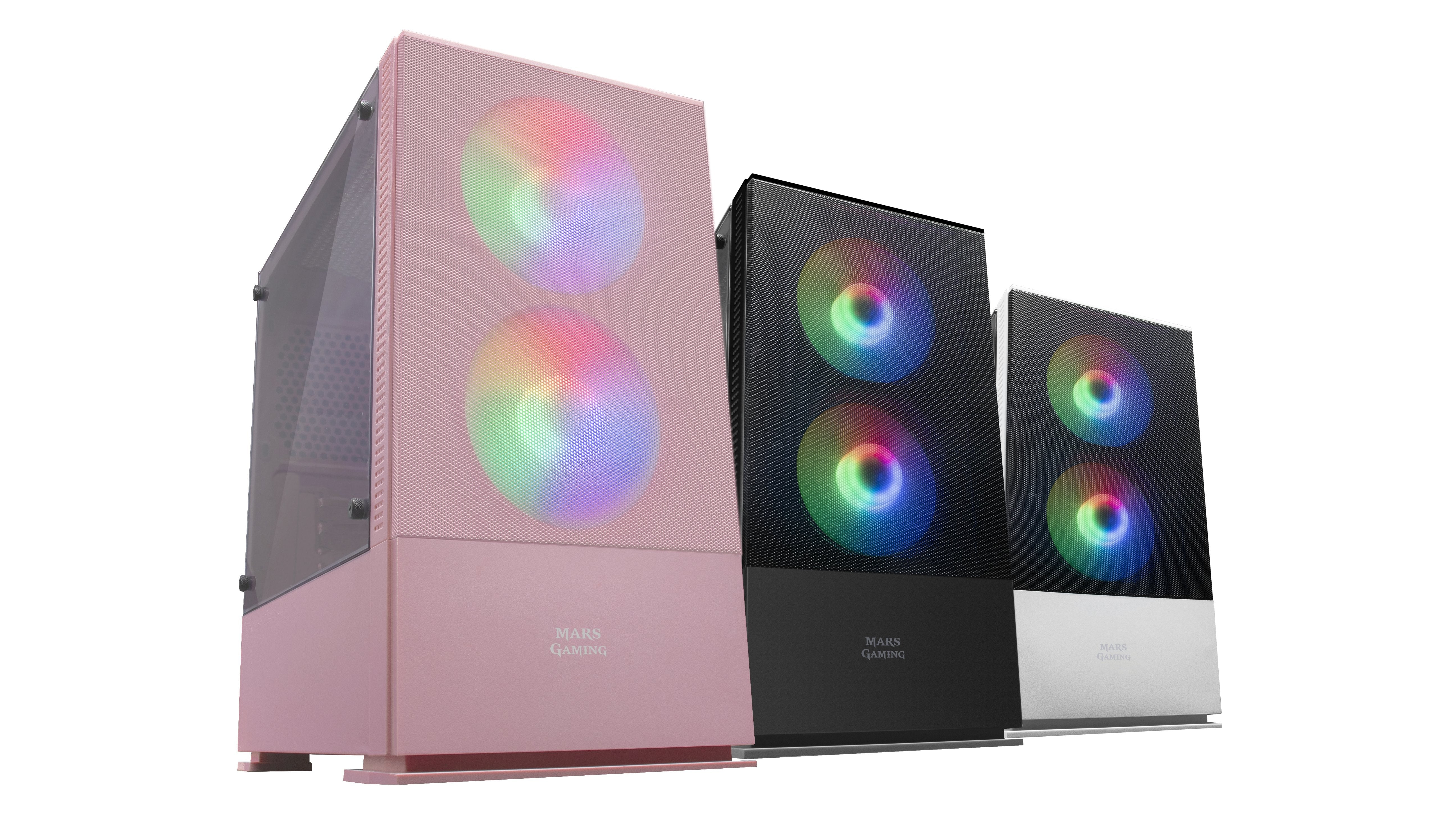 Caja Pc Marsgaming Microatx Mcz Pink