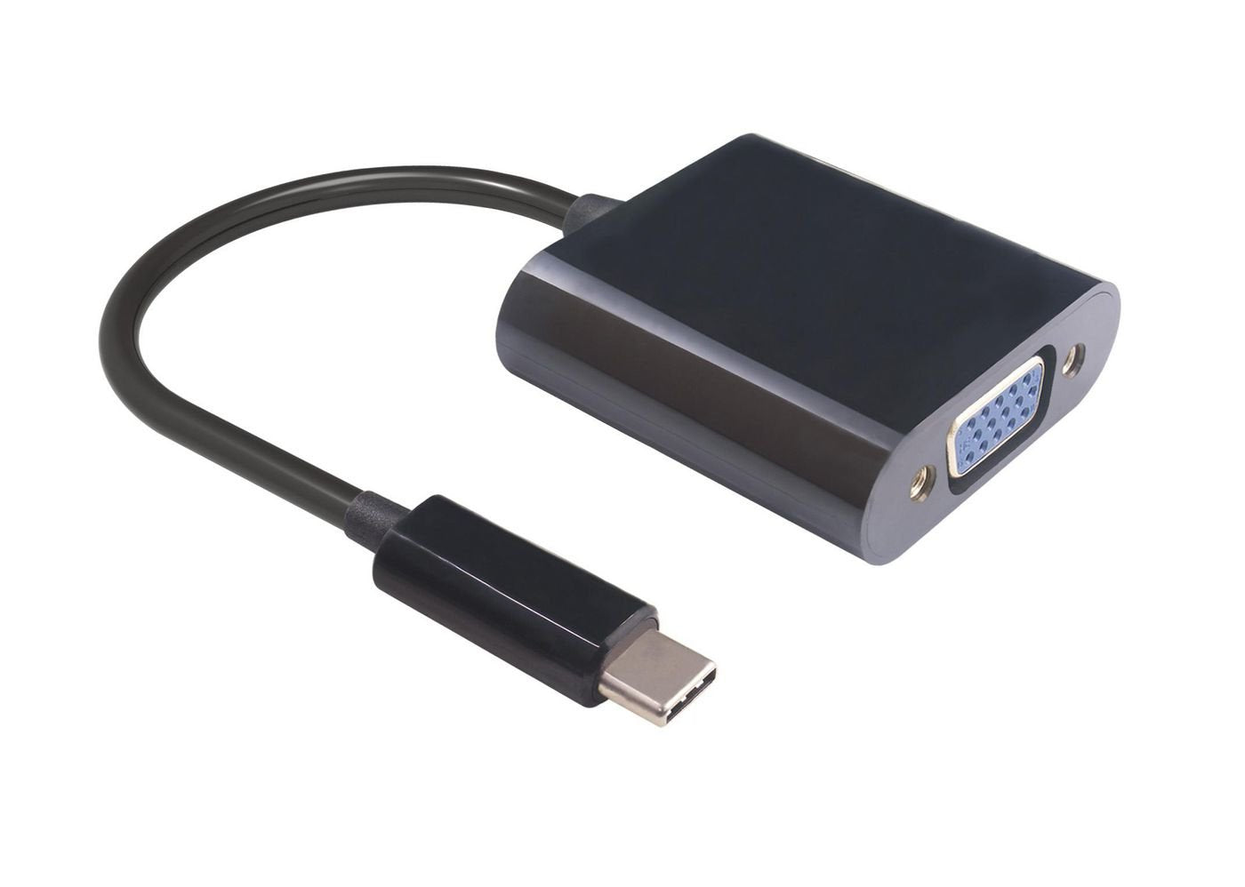 Microconnect 0.2m Usb C - D-Sub Adaptador Gráfico Usb Negro