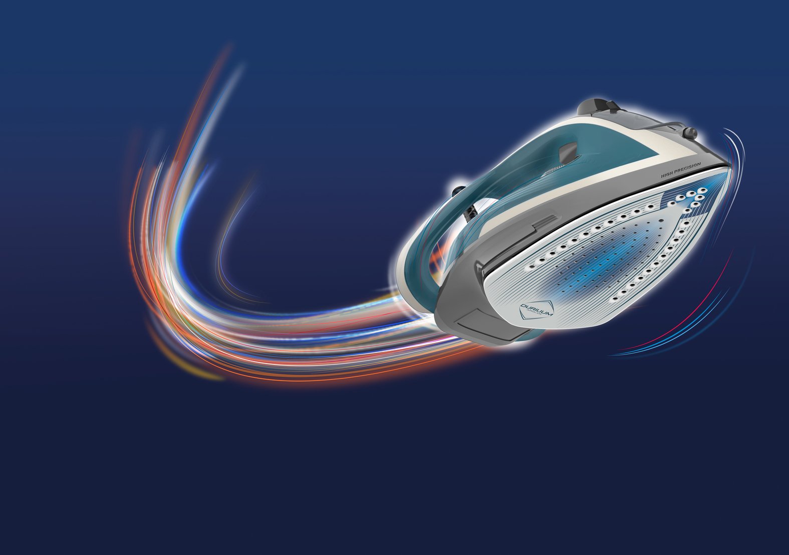 EAN 3121040078686 - Tefal Ultragliss Anti-Calc Plus FV6842 Plancha a vapor 2800 W Azul, Plata imagen 6