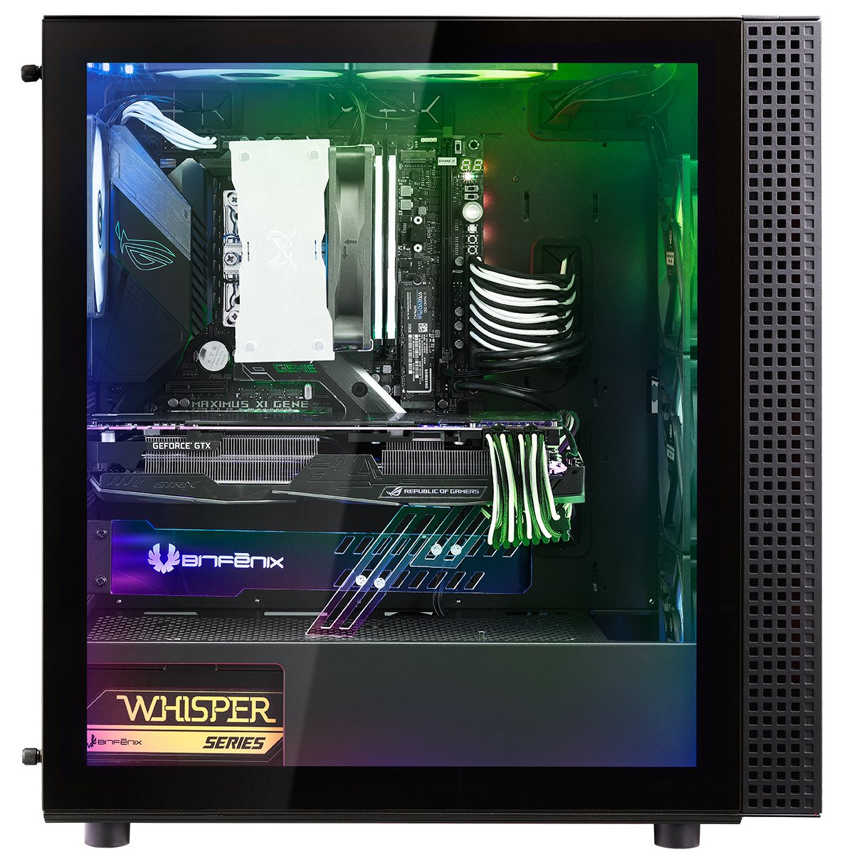 Caja Pc Bitfenix E-Atx Dawn Rgb Tempered Glass Black