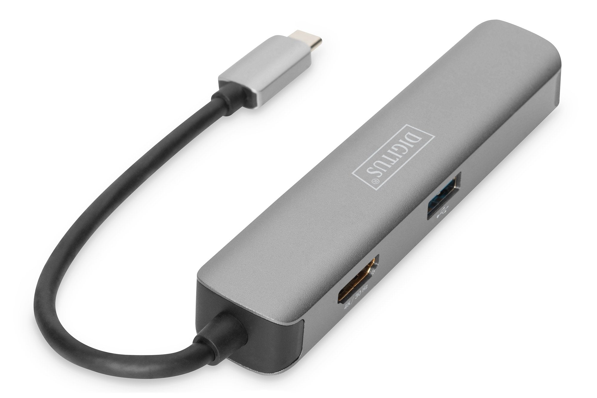 Dockingstation Digitus Usb-C, 5 Puertos, 4k / 30hz, Hdmi / 2xusb-4 / Sd / Microsd