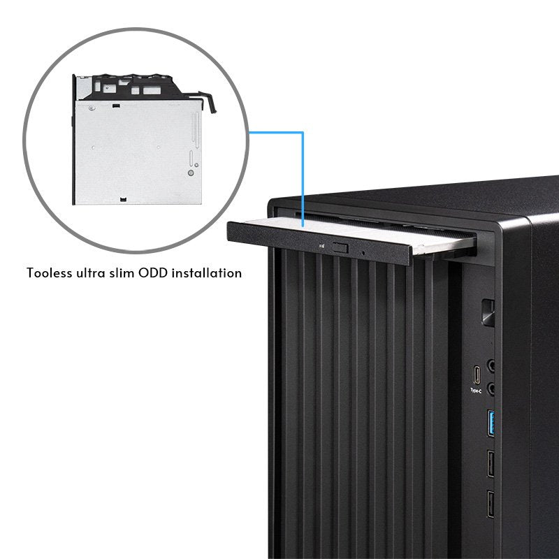 EAN 0753263078889 - Chieftec Midi Tower BS-20B-OP, Schwarz o.NT Negro imagen 9
