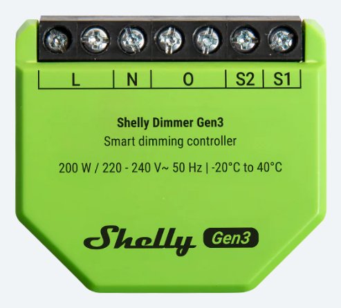 Shelly · Unterputz · \"Dimmer Gen3\" · Relais · Led Lichtcontroller · Messfunktion
