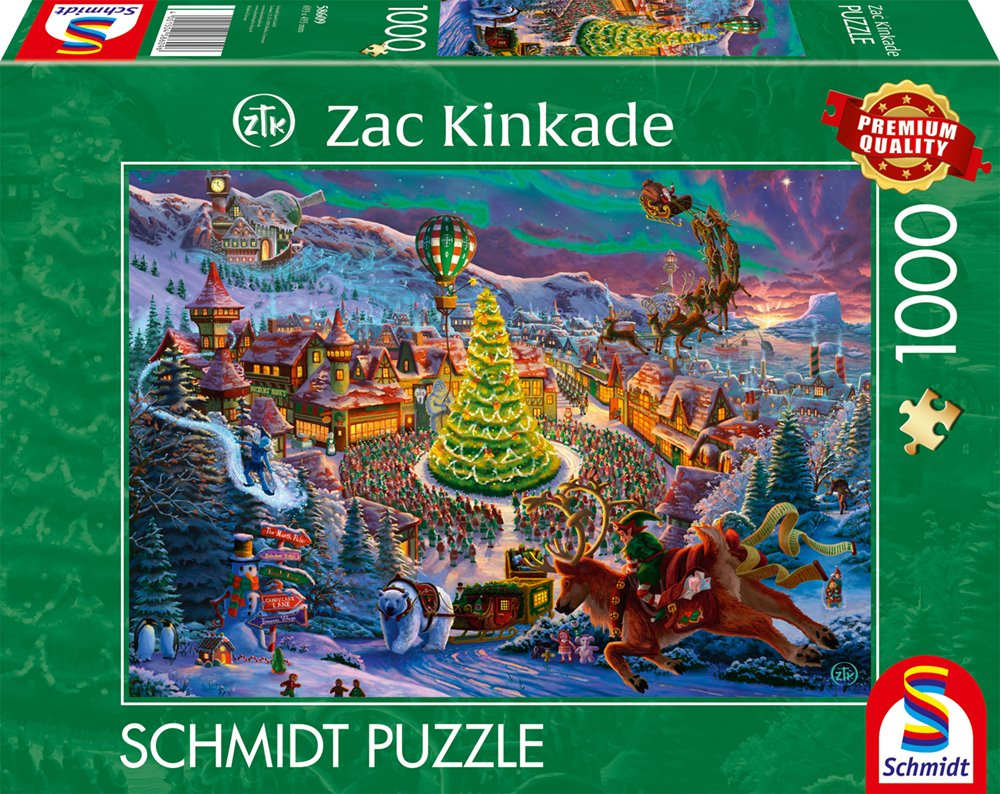 Schmidt Spiele Zac Kinkade: Santas Nordpol (1000 Teile) 58609