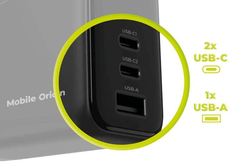 Mobile Origin 140w Gan Charger Pw21 2x Usb-C + 2x Usb-A