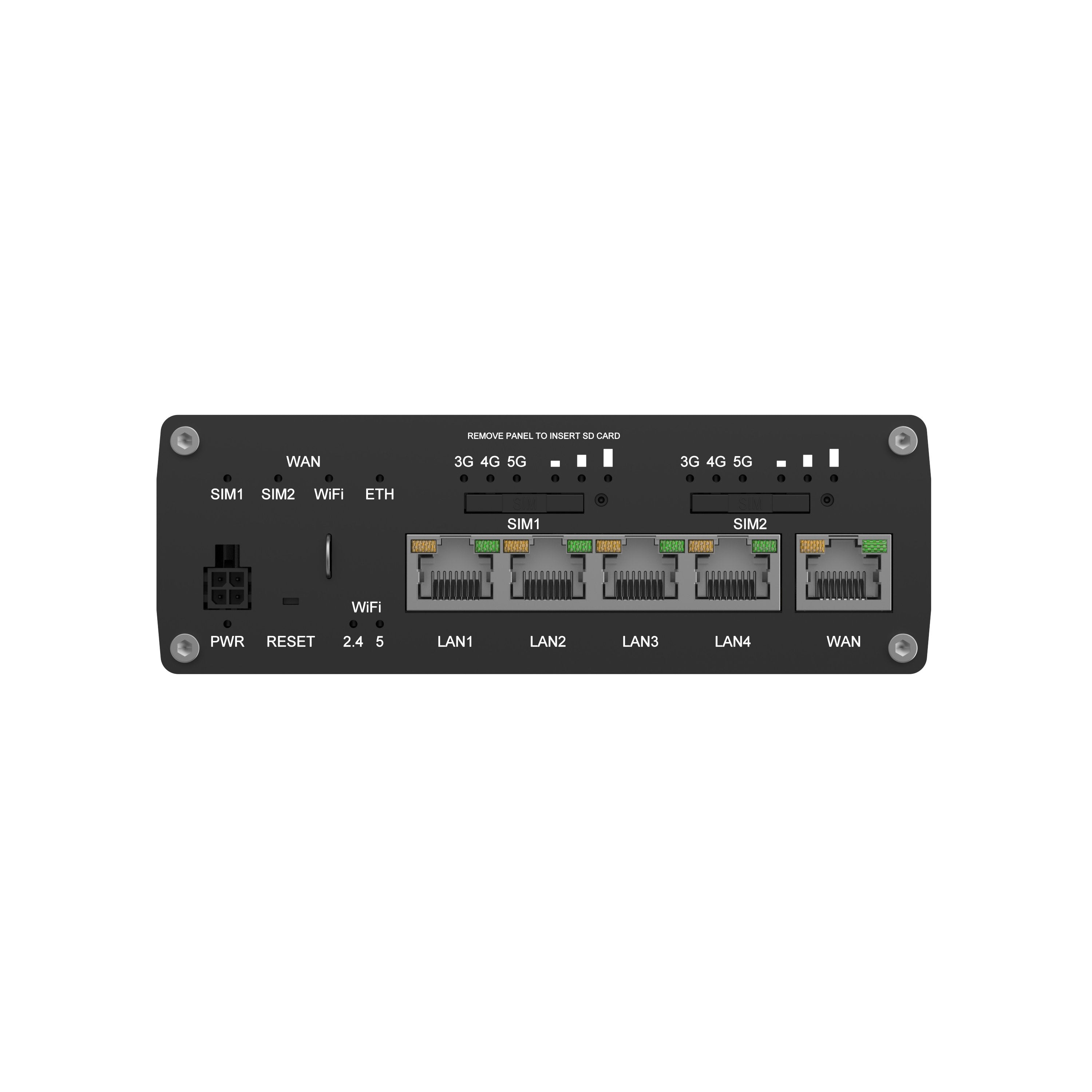 EAN 4779051841493 - Teltonika RUTM5210B000 router inalámbrico Gigabit Ethernet Doble banda (2,4 GHz / 5 GHz) 5G Negro imagen 3