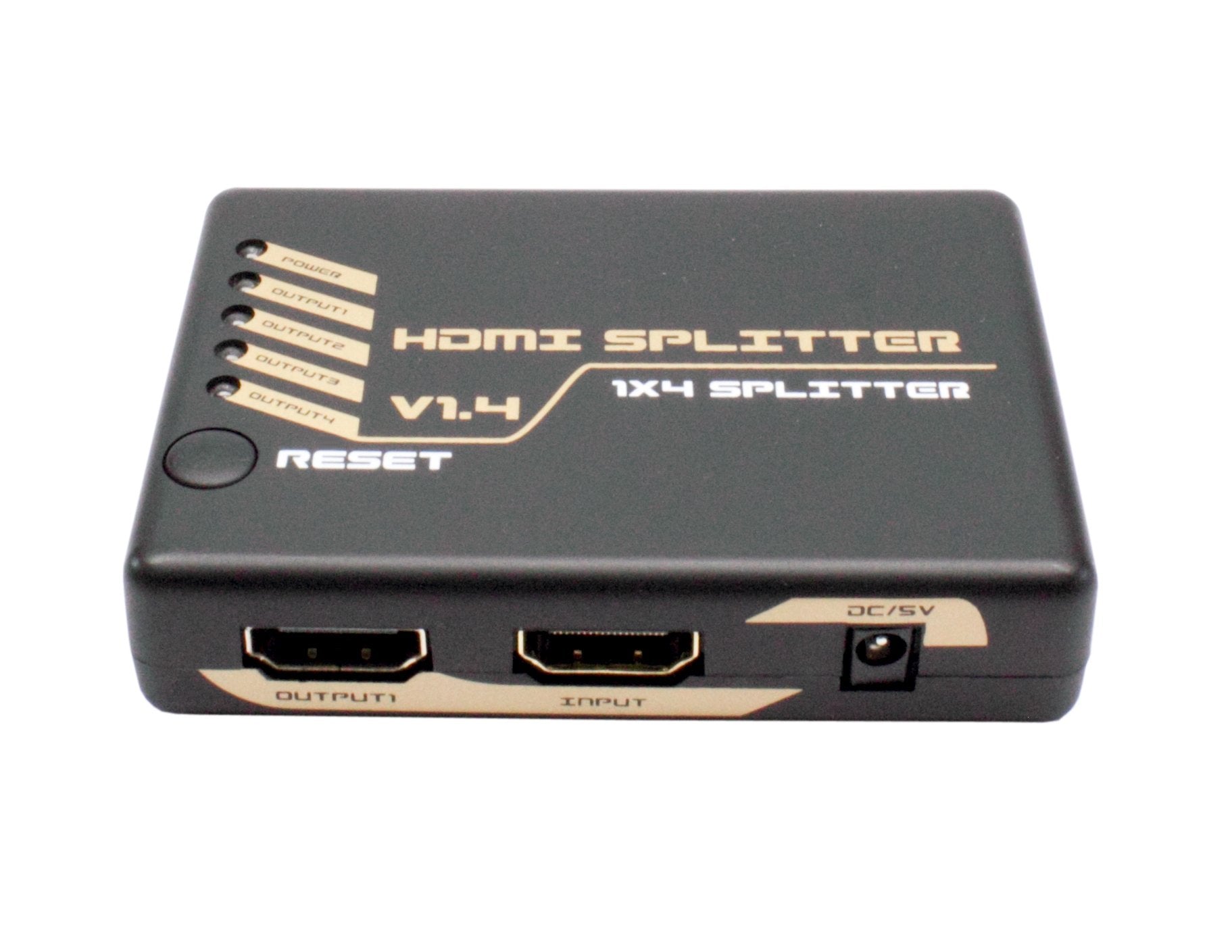 Dcu Tecnologic Mini Hdmi 1x4 Distribuidor De Video - Distribuye Señal Hdmi A 4 Pantallas Simultaneamente - Soporta