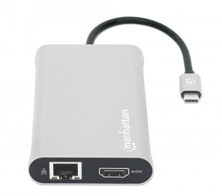 Manhattan 12-In1 Docking 3xhdmi 4xusb Usb-C Dp Rj45