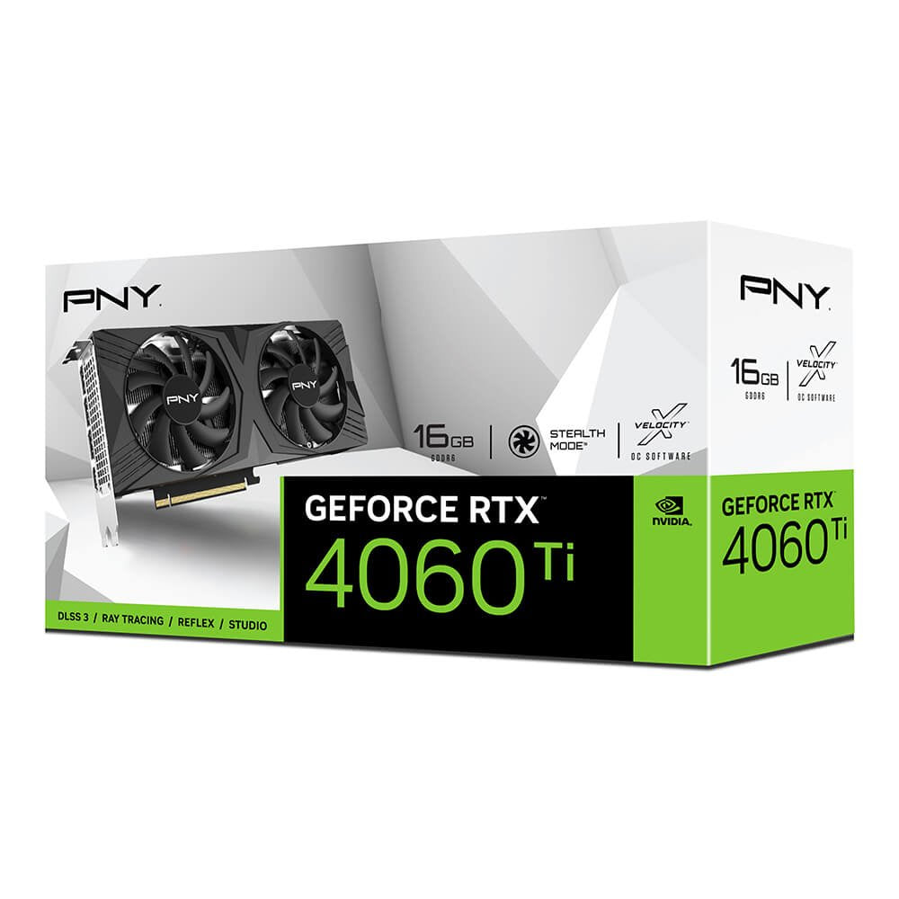 Tarjeta Gráfica Pny Geforce Rtx 4060 Ti Verto Doble Fan 16gb Gddr6