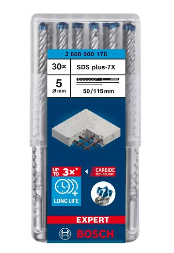 EAN 4059952532516 - Bosch Expert SDS plus-7X Hammer drill bit 30 pieza(s) imagen 2