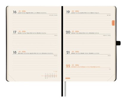 EAN 8422952406495 - Finocam 881746026 agenda Agenda semanal Negro imagen 4
