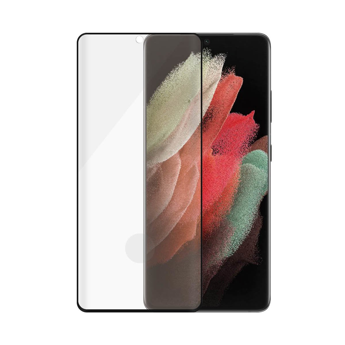 Panzerglass 7258, Protector De Pantalla, Samsung, Galaxy S21 Ultra, Resistente A Rayones, Antibacteriano, Transparente