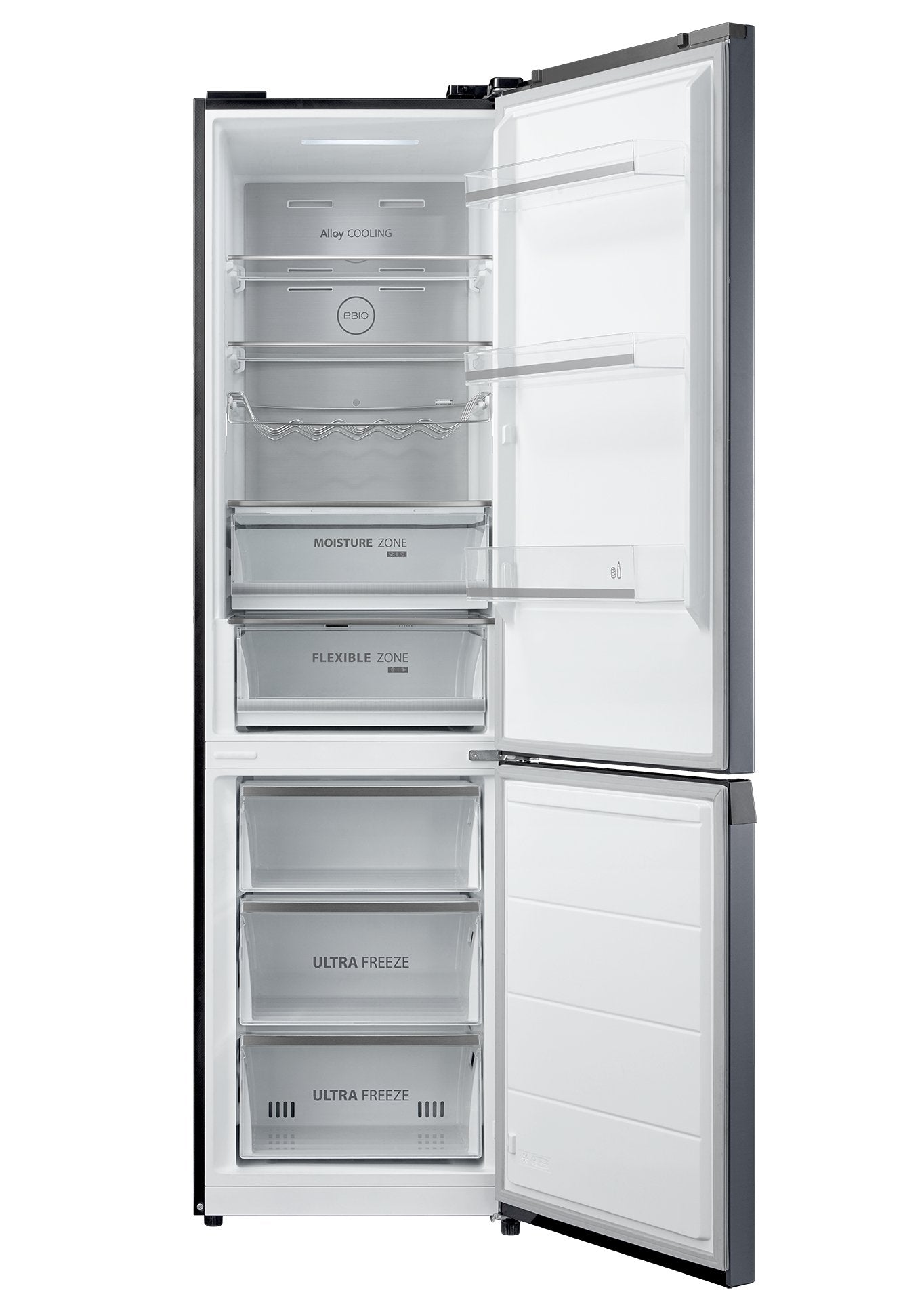 EAN 6940461917186 - Toshiba GR-RB500WE-PMJ(06) nevera y congelador Independiente 378 L Gris imagen 4