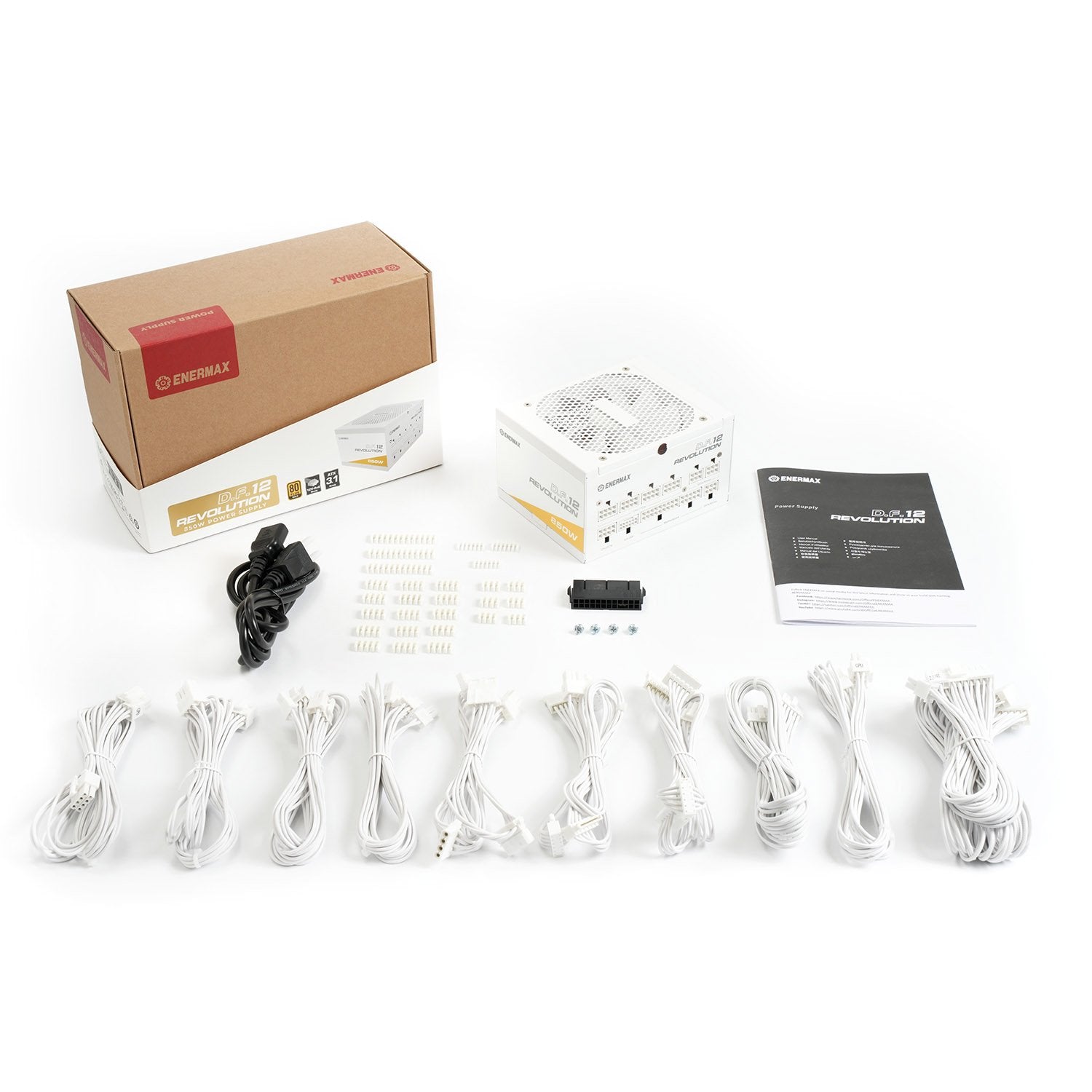 Enermax Revolution D.F.12 Unidad De Fuente De Alimentación 850 W 20+4 Pin Atx Atx Blanco