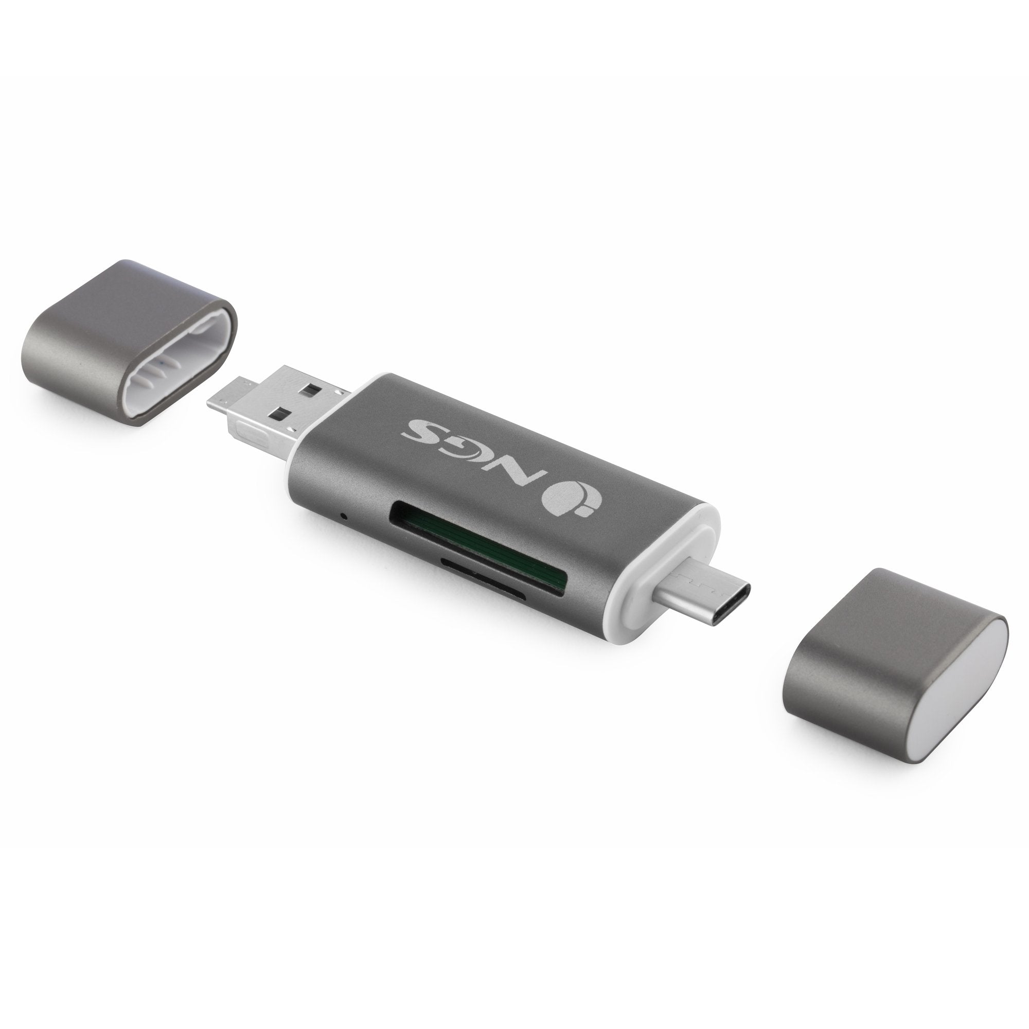 Lector De Tarjetas Externo Ngs Ally Reader Usb 2.0 Usb Tipo-C Micro Usb