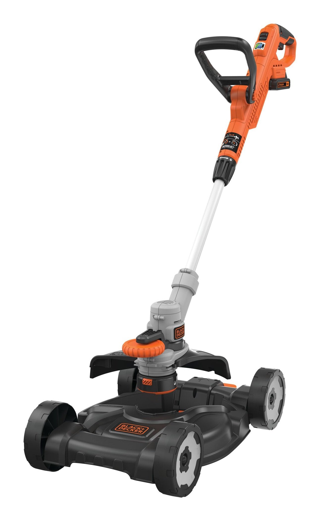 Desbrozadora/Bordeadora Black+Decker Stc1820cm-Qw Batería Negro, Naranja, Plata, Cortabordes Naranja/Negro, 1,6 Mm, 9 M, 7400 Rpm, Negro, Naranja, Plata, Batería, 18 V
