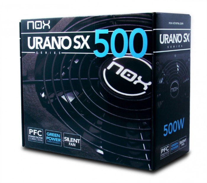 EAN 8436532171451 - NOX Urano SX unidad de fuente de alimentación 500 W 20+4 pin ATX ATX Negro imagen 4