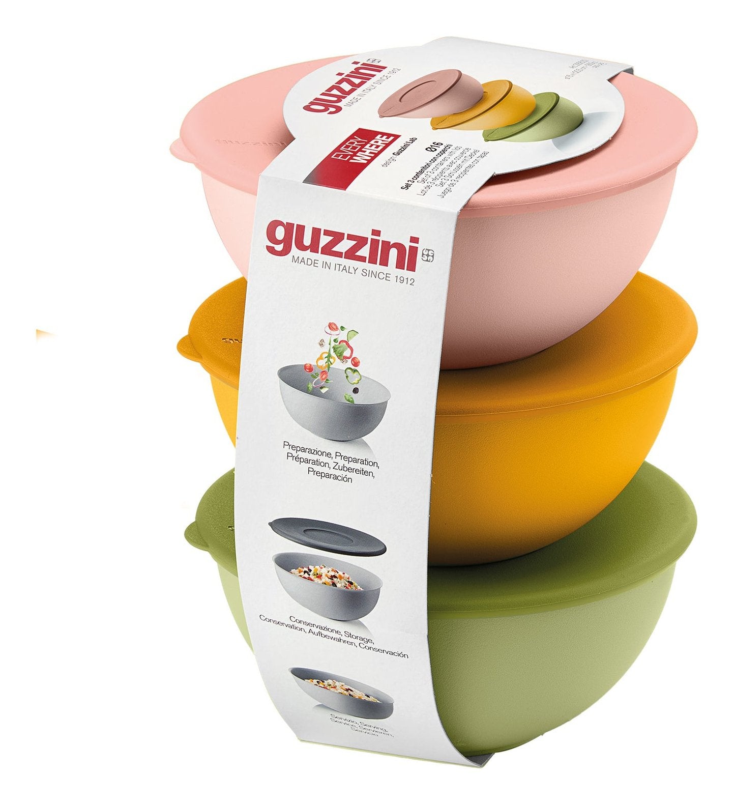 EAN 8008392374336 - Guzzini EVERYWHERE BIO Plaza Contenedor 0,9 L Colores surtidos 3 pieza(s) imagen 3