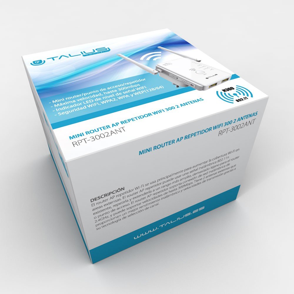 Talius Repetidor/ Ap 300mb 2 Antenas Rep-3002-Ant